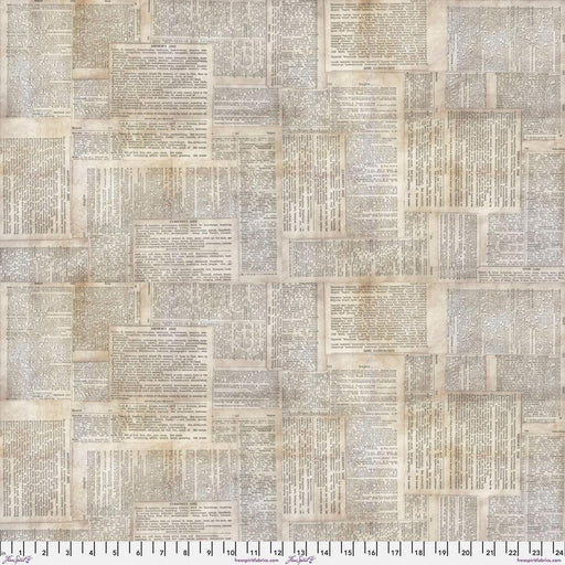 Tim Holtz - Electric Elements - Dictionary PWTH008.NEUTRAL - Half Yard - Modern Fabric Shoppe