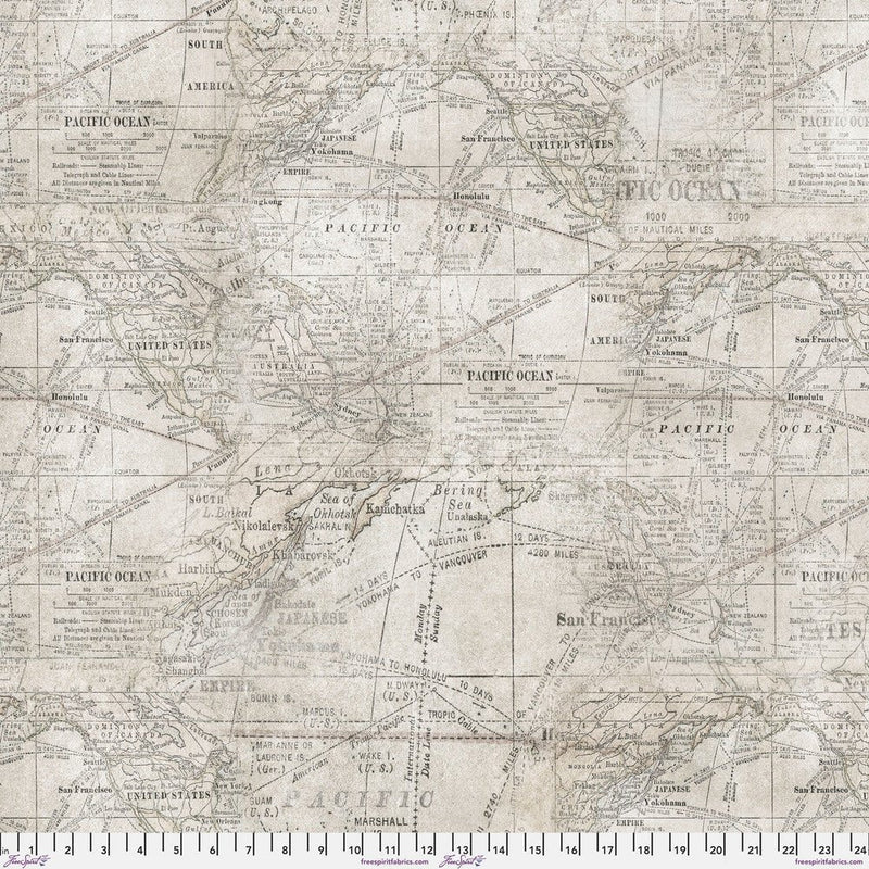 Tim Holtz - Electric Elements - Expedition PWTH016.MULTI - Half Yard - Modern Fabric Shoppe