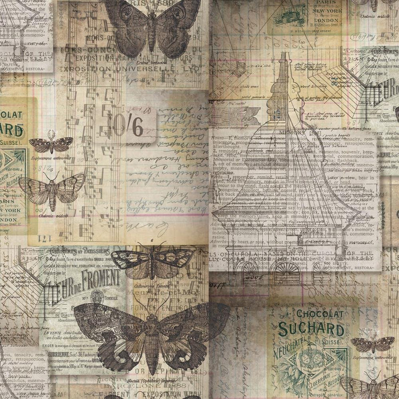 Tim Holtz - Electric Elements - Melange PWTH001.NEUTRAL - Half Yard - Modern Fabric Shoppe