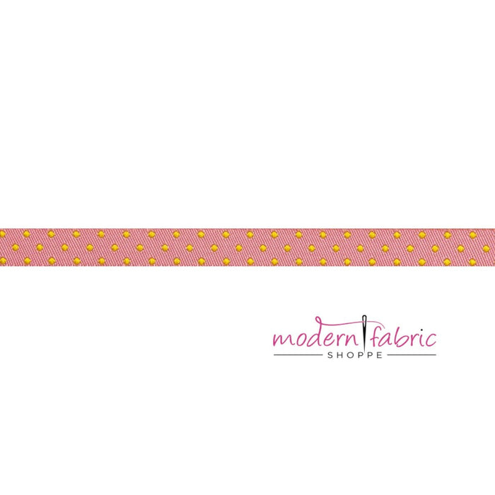 Tula Pink-Dots Flare Reversible- Tiny Strips and Dots- 3/8"- By the Yard