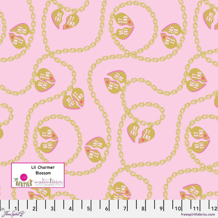 Tula Pink Besties- Lil Charmer PWTP219.BLOSSOM- Half Yard - Modern Fabric Shoppe