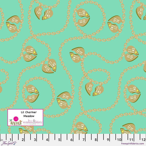 Tula Pink Besties- Lil Charmer PWTP219.MEADOW- Half Yard - Modern Fabric Shoppe