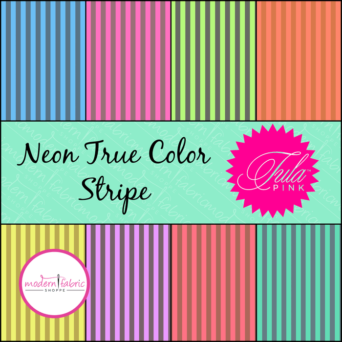 Tula Pink Neon Tent Stripe- Yard Bundle - Modern Fabric Shoppe