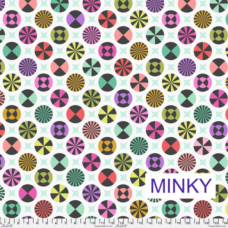 Tula Pink Prince Charming Deja Vu - MINKY Taffy MKTP013.SUGARRUSH - Half Yard - Modern Fabric Shoppe