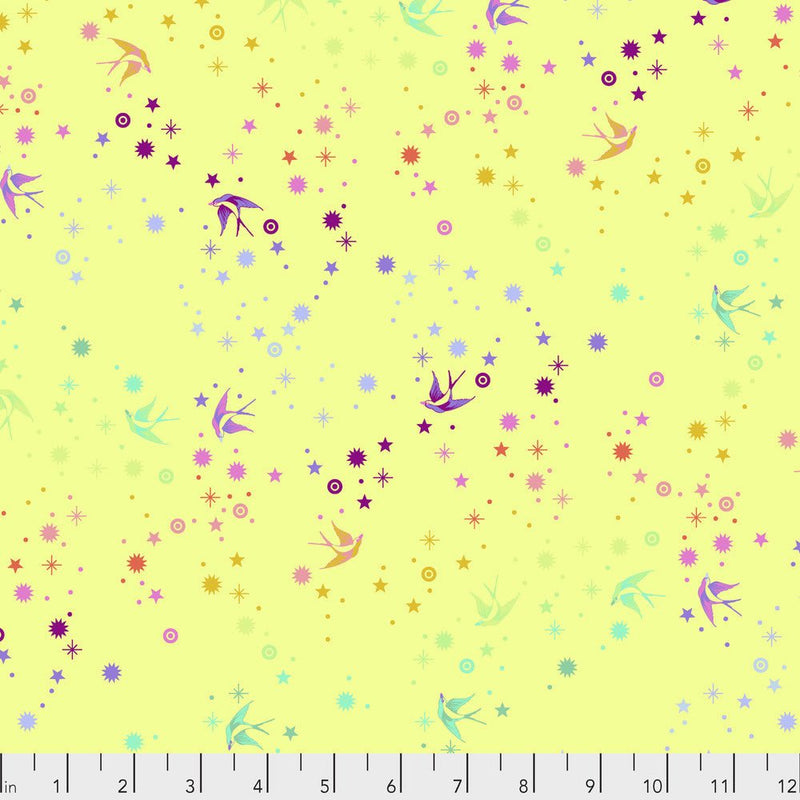 Tula Pink - True Colors Fairy Dust Rainbow - PWTP133.LIME - Half Yard - Modern Fabric Shoppe