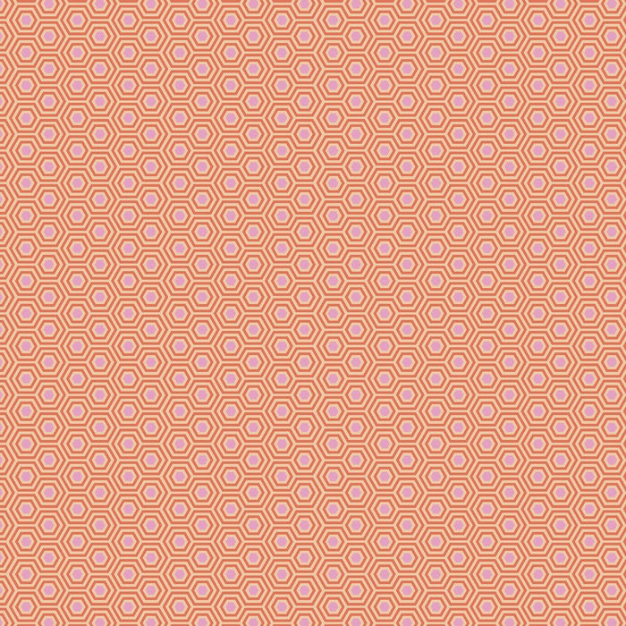 Tula Pink - True Colors Hexy - PWTP150.PEACHBLOSSOM - Half Yard - Modern Fabric Shoppe