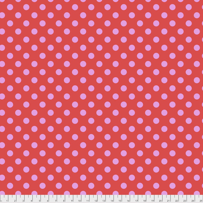 Tula Pink - True Colors Pom Poms - PWTP118.POPPY - Half Yard - Modern Fabric Shoppe