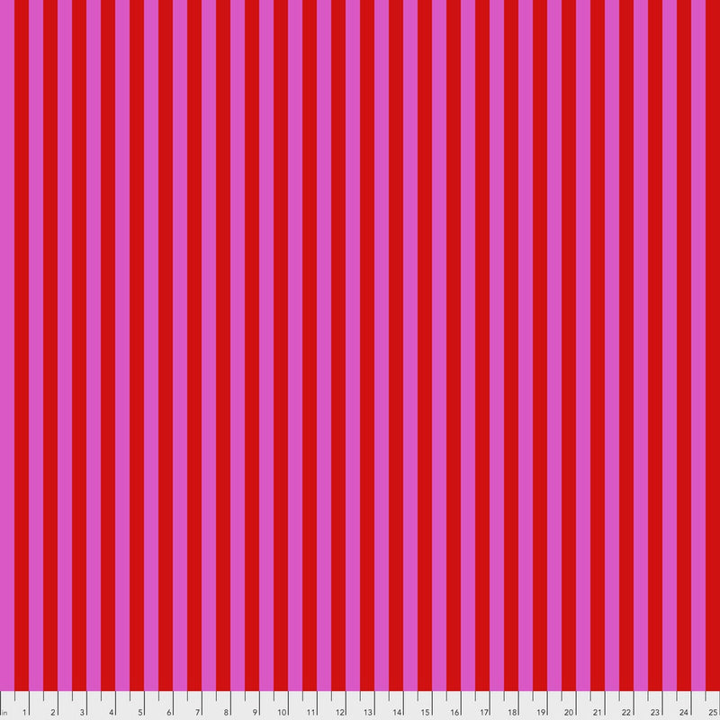 Tula Pink - True Colors Tent Stripe - PWTP069.PEONY - Half Yard - Modern Fabric Shoppe