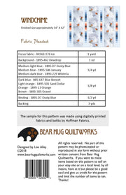 Windchime Quilt Pattern Bear Hugs Quiltworks - Modern Fabric Shoppe