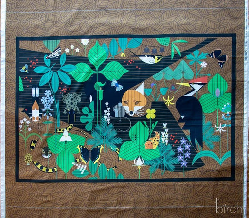 Woodland Wonder by Charley Harper- Woodland Wonder Poster Panel CH-457 Yard- August 2026 - Modern Fabric Shoppe