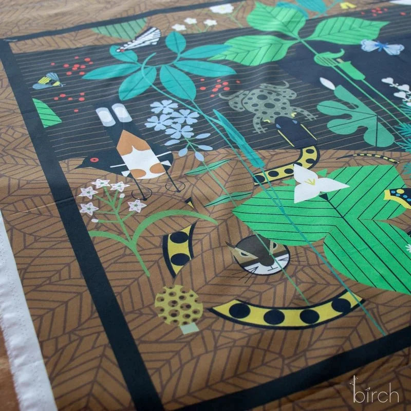 Woodland Wonder by Charley Harper- Woodland Wonder Poster Panel CH-457 Yard- August 2026 - Modern Fabric Shoppe
