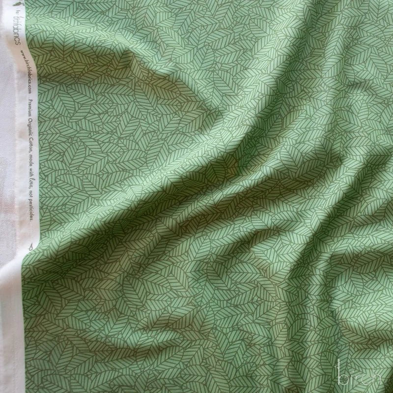 Woodland Wonders by Charley Harper- Bed of Leaves Jade CH-460 Half Yard- August 2026 - Modern Fabric Shoppe