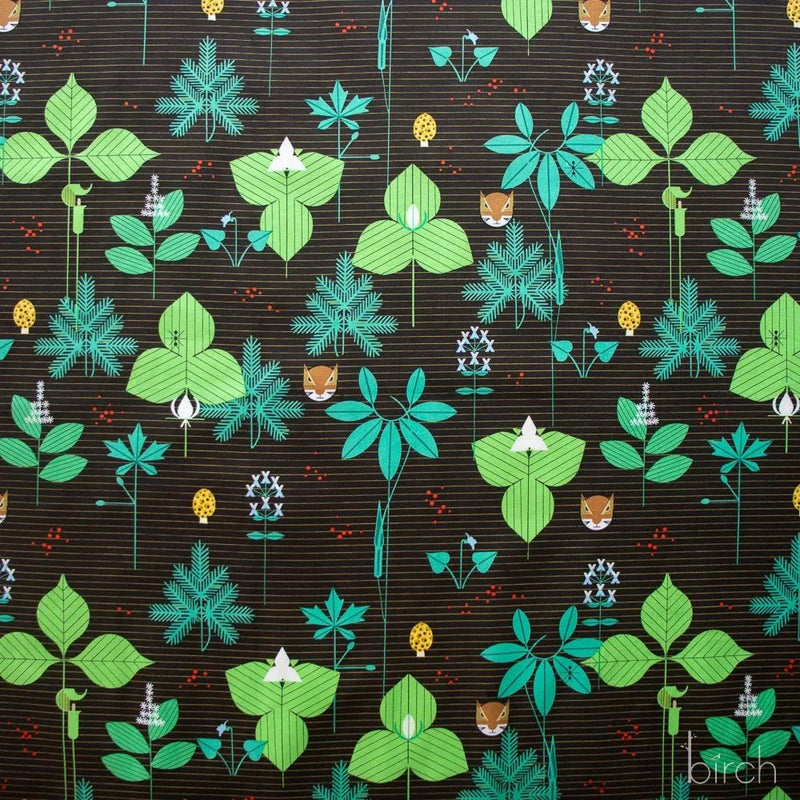 Woodland Wonders by Charley Harper- Foliage Brown CH-458 Half Yard- August 2026 - Modern Fabric Shoppe
