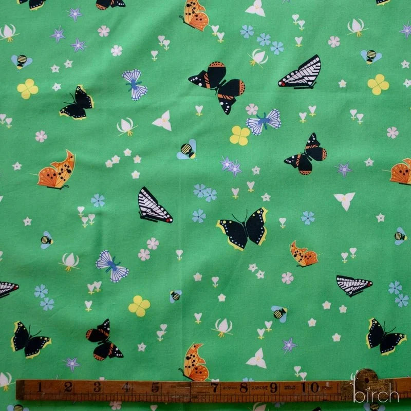 Woodland Wonders by Charley Harper- Kaleidoscope of Wonder Green CH-459 Half Yard- August 2026 - Modern Fabric Shoppe