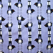 Woodland Wonders by Charley Harper- Spotted Tail Blackbird CH-464 Lavender Half Yard- August 2026 - Modern Fabric Shoppe