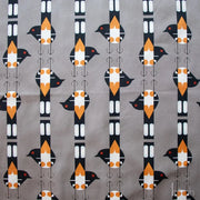 Woodland Wonders by Charley Harper- Spotted Tail Blackbird CH-464 Shroom Half Yard- August 2026 - Modern Fabric Shoppe