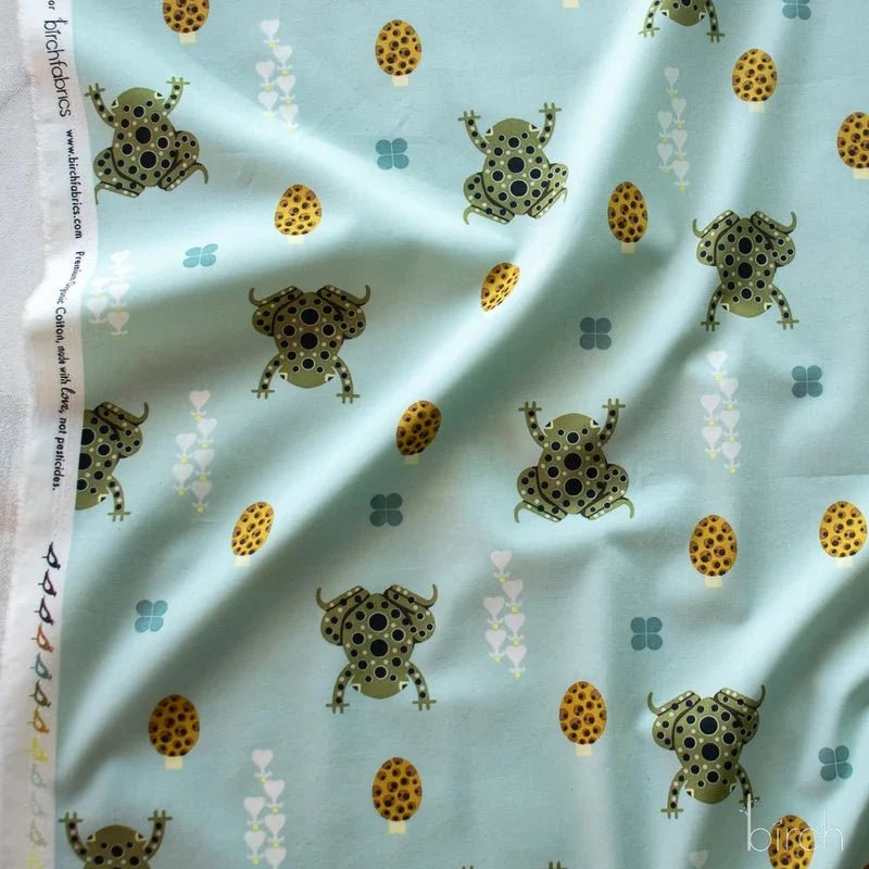 Woodland Wonders by Charley Harper- Toad and Shroom Haze CH-461 Half Yard- August 2026 - Modern Fabric Shoppe